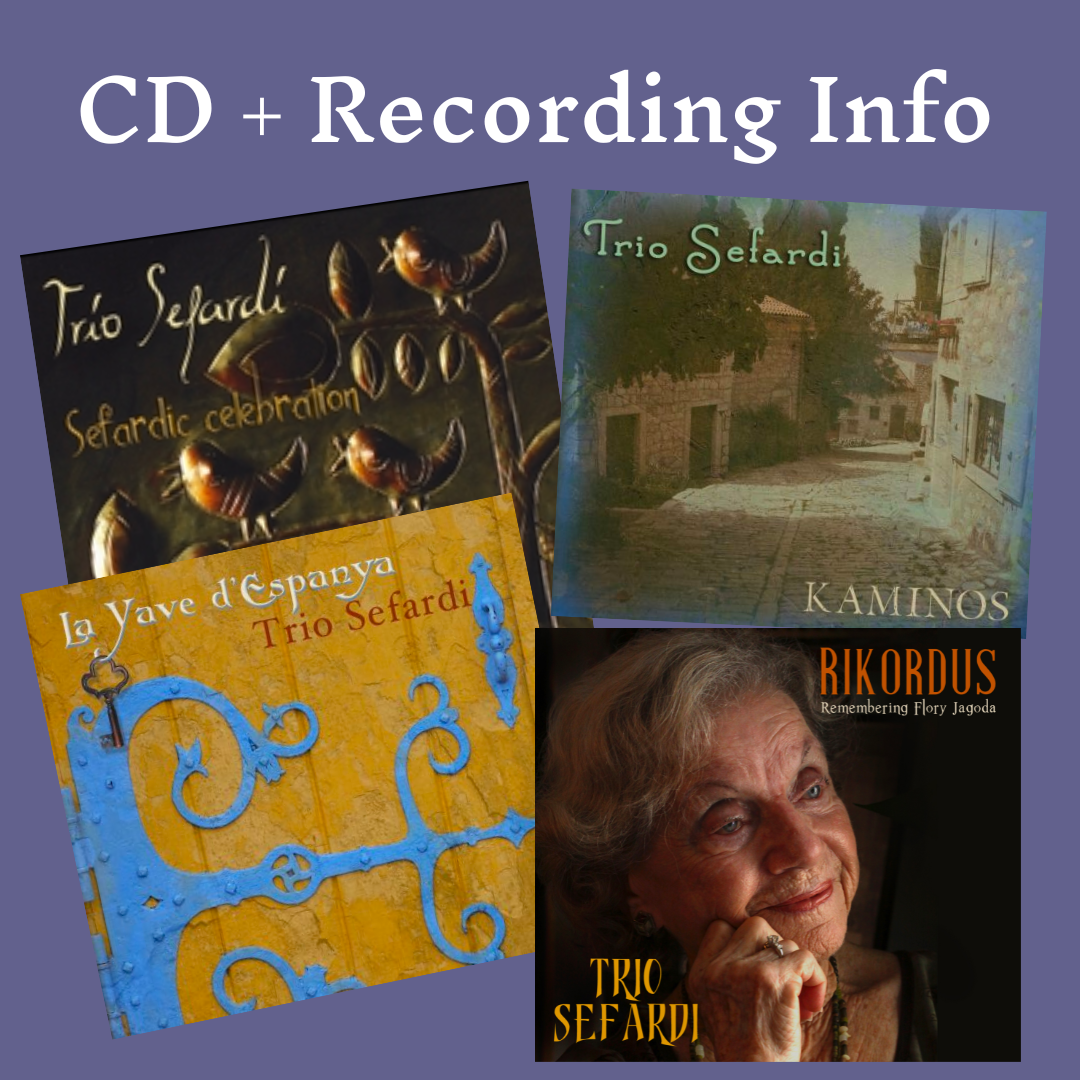 Photo of 4 Trio Sefardi CDs 